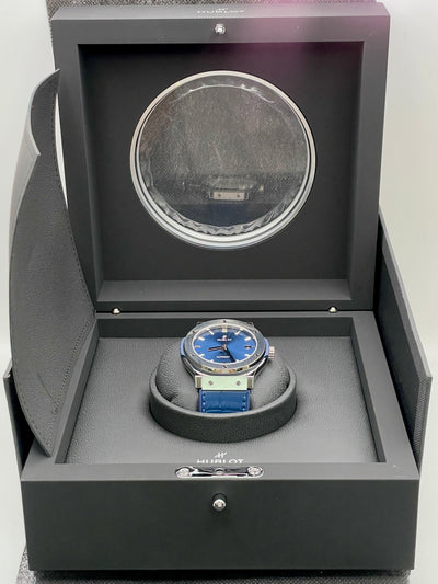 2025 Hublot Classic Fusion Blue 45mm Titanium 511.NX.7170.LR