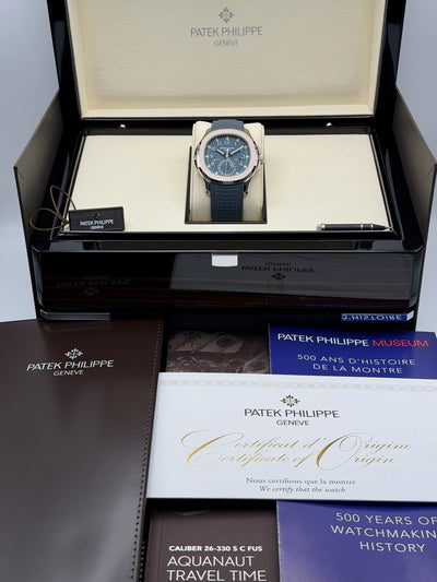 2025 Patek Philippe Aquanaut Travel Time 41mm White Gold 5164G-001