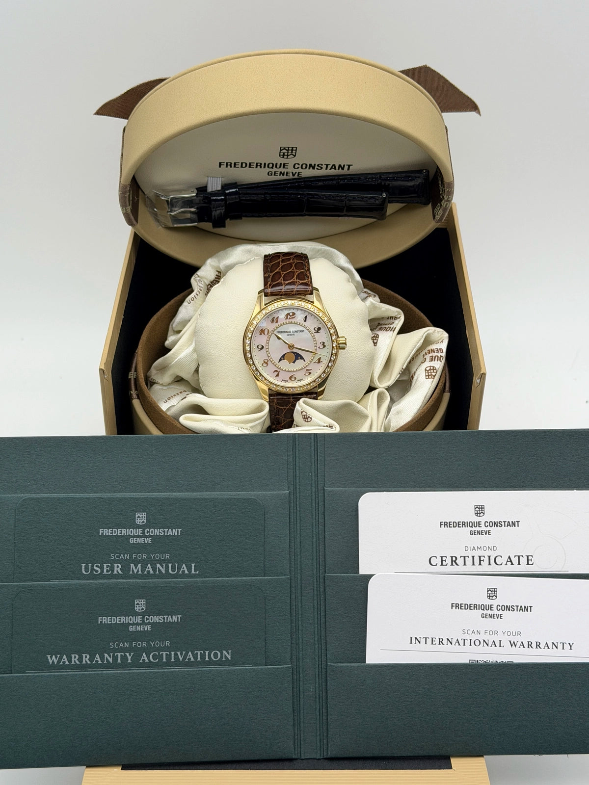 2026 Frederique Constant Classics Elegance Luna 36mm Yellow Gold-Plated FC-331MPWD3BD5