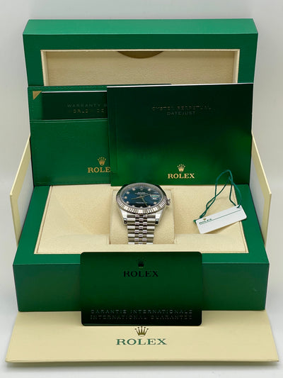 2020 Rolex Datejust Blue Diamond 41mm Stainless Steel 126334-0016
