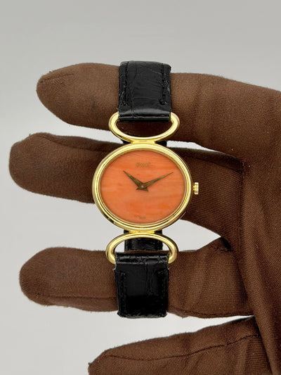 1977 Piaget Anneaux/Ovale Coral 27mm Yellow Gold 9802 D