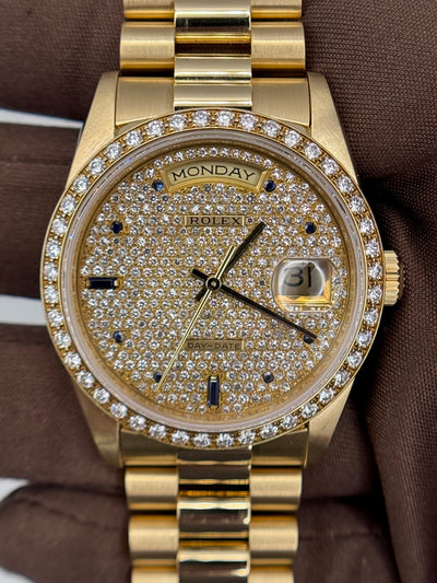 1991 Rolex Day-Date 36mm Yellow Gold 18348
