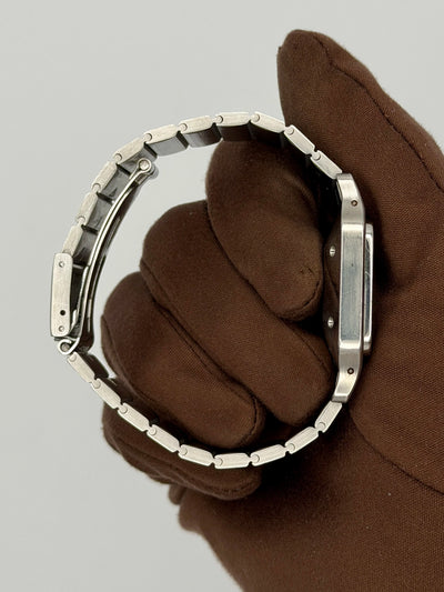 1986 Cartier Santos Carree Light Crazing 29mm x 41mm Stainless Steel 2960