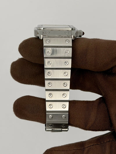 1986 Cartier Santos Carree Light Crazing 29mm x 41mm Stainless Steel 2960