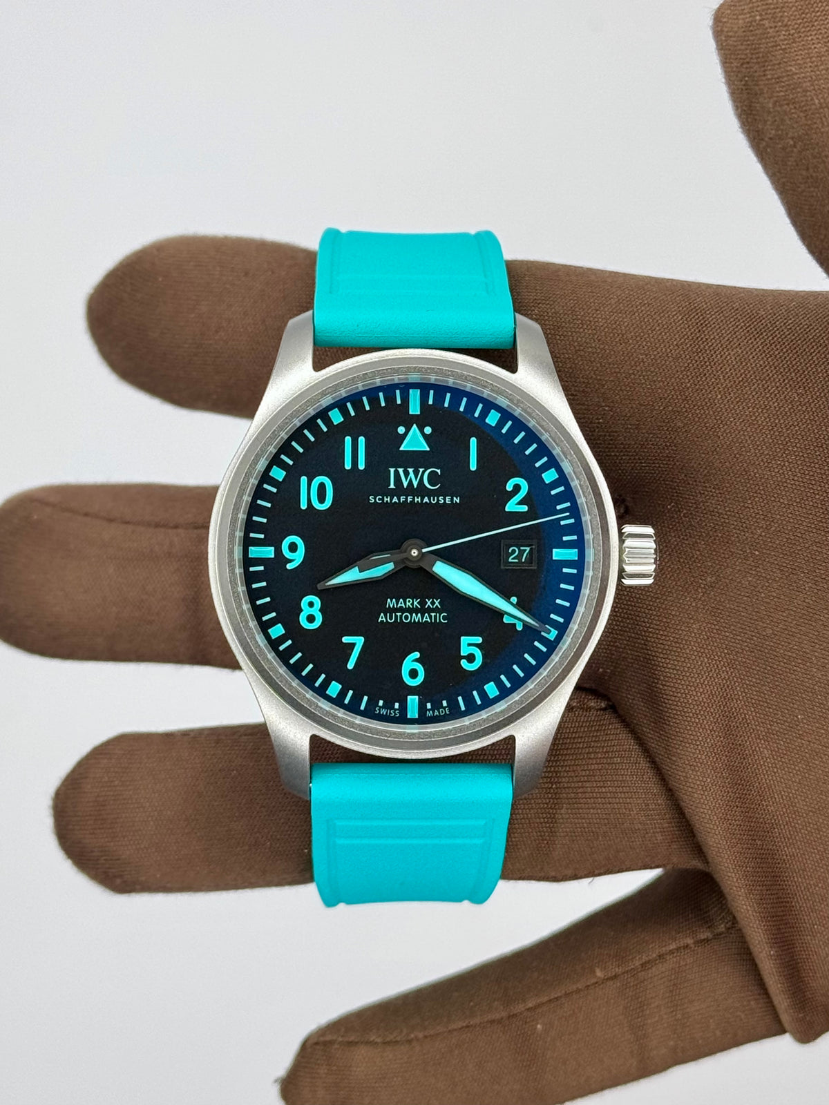 2025 IWC Pilots watch Mark XX Mercedes-AMG PETRONAS Formula One IW328210