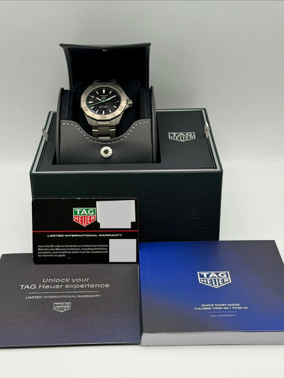 2026 Tag Heuer Aquaracer Professional 200 Solargraph 40mm Titanium WBP1180.BF0000