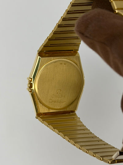 1993 Omega Constellation Day-Date Onyx Dial 34mm Yellow Gold 496.1071