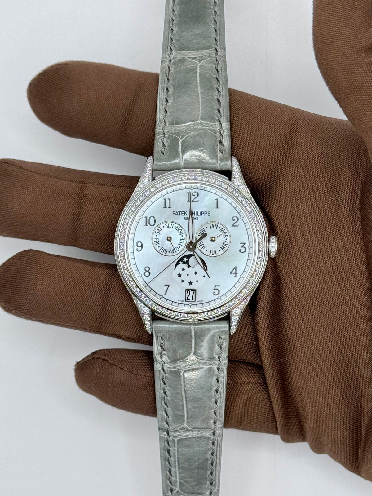 2024 Patek Philippe Ladies Annual Calendar Complications 38mm 18kt WG 4948G-010