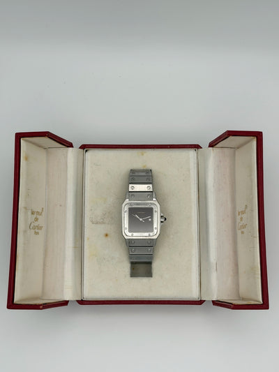 1986 Cartier Santos Carree Light Crazing 29mm x 41mm Stainless Steel 2960