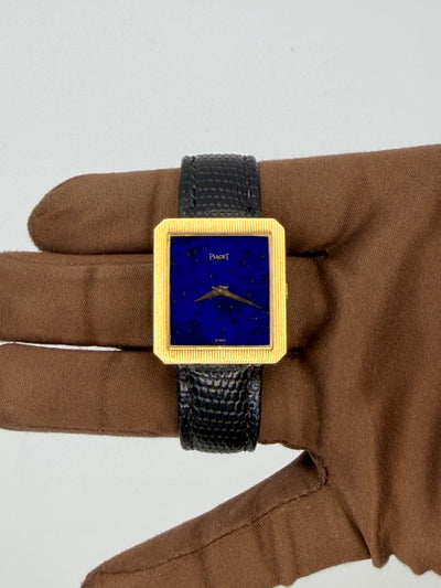 1983 Piaget Protocole Lapis Lazuli Dial 25 x 27mm Yellow Gold 9154