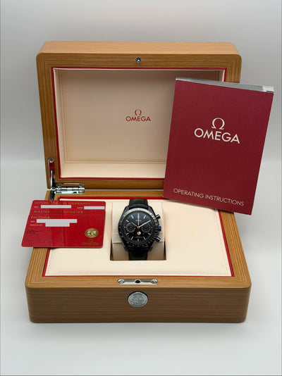 2025 Omega Speedmaster Moonwatch Co-Axial Master Chronometer Moonphase Chronograph Blue Side Of The Moon 44.25mm Ceramic 304.93.44.52.03.002