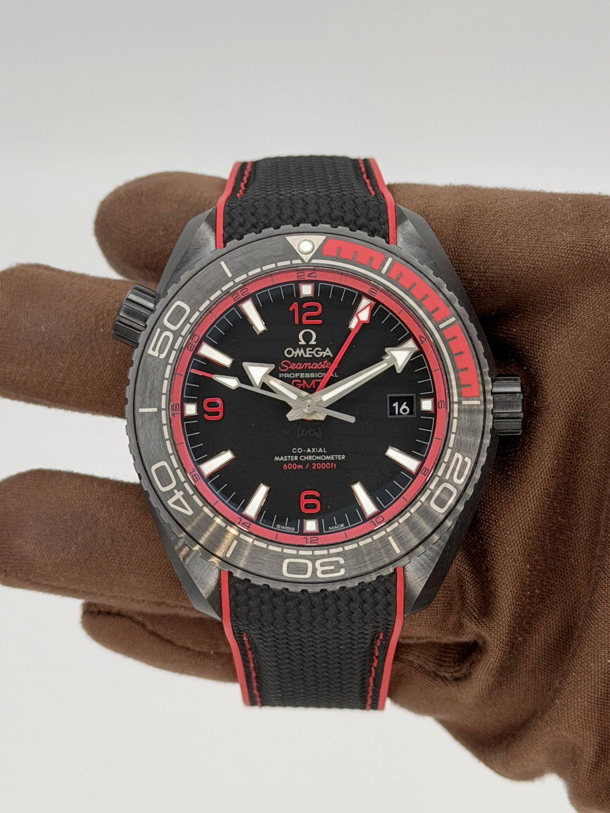 2019 Omega Seamaster Planet Ocean GMT 45.5mm Ceramic 215.92.46.22.01.003