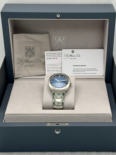 2026 H. Moser & Cie. Streamliner Small Seconds Blue Enamel Aqua Blue Fumé Enamel 39mm Stainless Steel 6500-1200