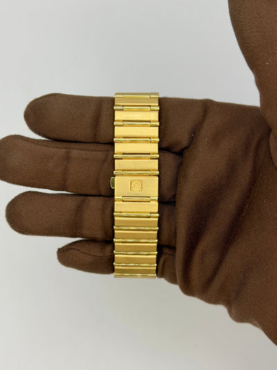 1993 Omega Constellation Day-Date Onyx Dial 34mm Yellow Gold 496.1071