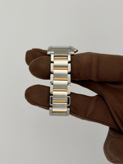 2003 Cartier Tank Francaise 20 x 25mm Stainless Steel/Rose Gold W51027Q4