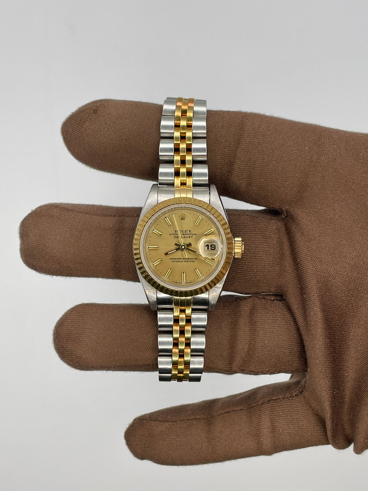 1999 Rolex Lady Datejust 26mm Stainless Steel/Yellow Gold 69173