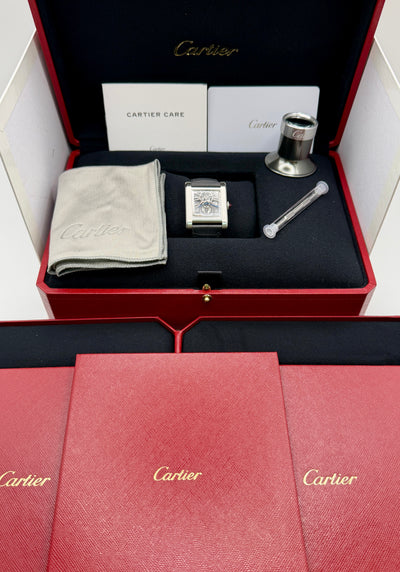 2023 Cartier Tank Normale WHTA0020 28mm Platinum WHTA0020