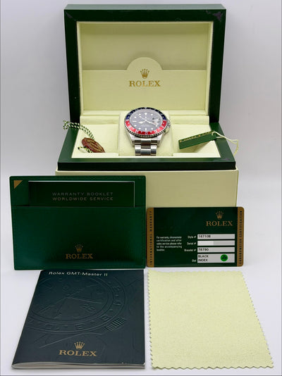2007 Rolex GMT-Master II Pepsi "Error" Dial 40mm Stainless Steel 16710