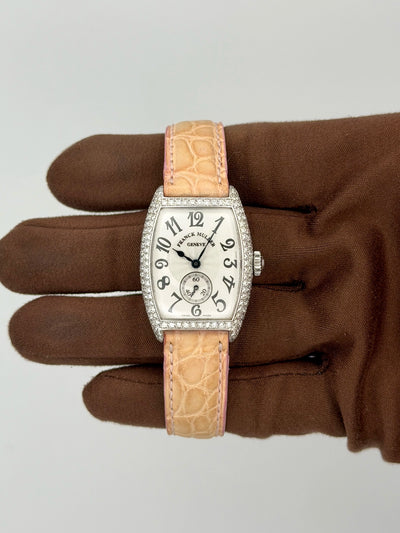2004 Franck Muller Cintrée Curvex 25 x 35mm White Gold 1750 S6 PM D