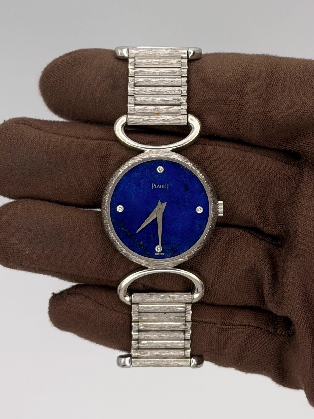 1960 Piaget Ladies Dress Watch Unusual Piaget bracelet 25mm White Gold 9005