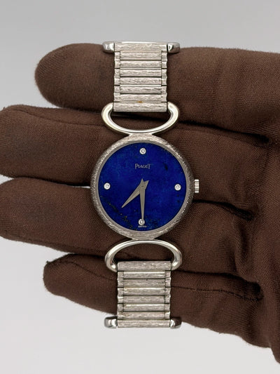 1960 Piaget Ladies Dress Watch Unusual Piaget bracelet 25mm White Gold 9005