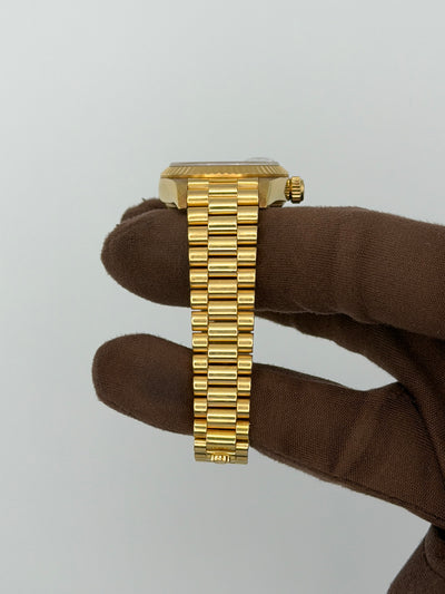1996 Rolex Datejust Malachite 26mm Yellow Gold 69178