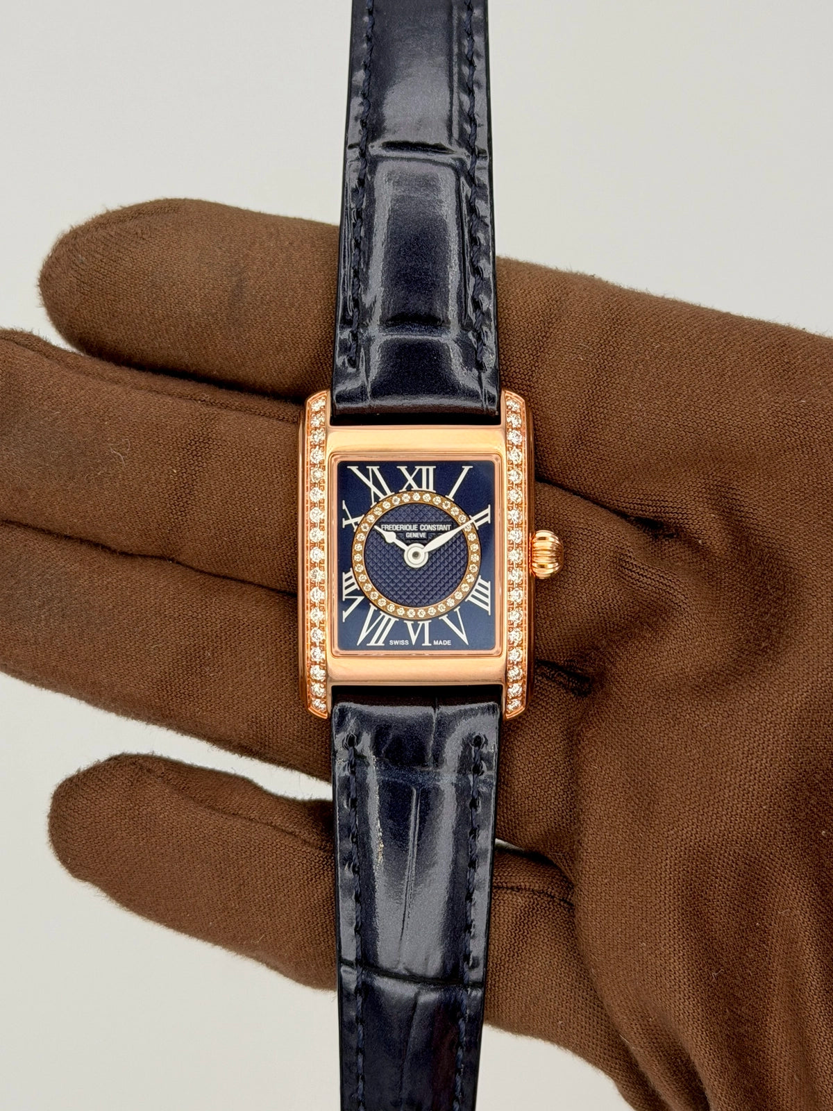 2026 Frederique Constant Classics Carrée Diamonds 30 x 21mm Stainless Steel FC-200NMCDCD24
