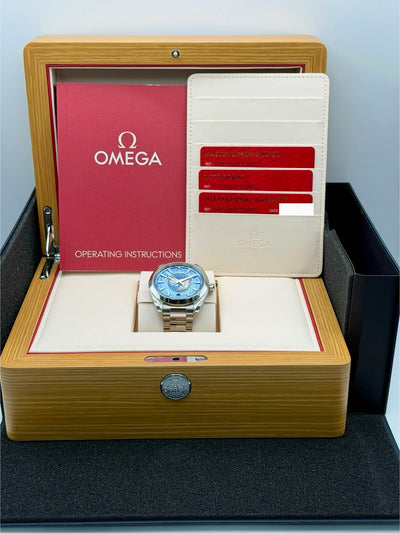 2024 Omega Seamaster Aqua Terra 150M Co-Axial Master Chronometer GMT Worldtimer 43mm Stainless Steel 220.10.43.22.03.002