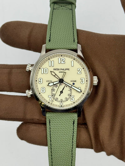 2025 Patek Philippe Calatrava Pilot Travel Time 42mm White Gold 5524G-010