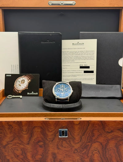 2020 Blancpain Villeret Quantième Perpétuel Perpetual Calendar Moon Phase Limited to 88 pieces 40mm Platinum 6656-3440-55B