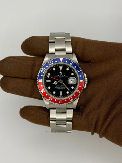 2000 Rolex GMT-Master II Pepsi 40mm Stainless Steel 16710