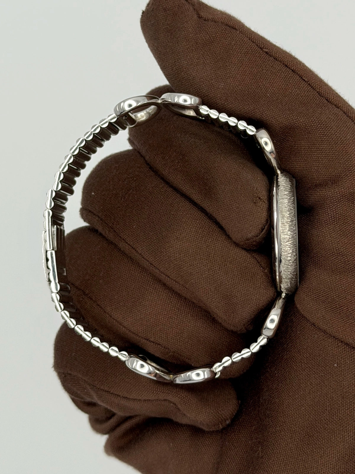 1960 Piaget Ladies Dress Watch Unusual Piaget bracelet 25mm White Gold 9005
