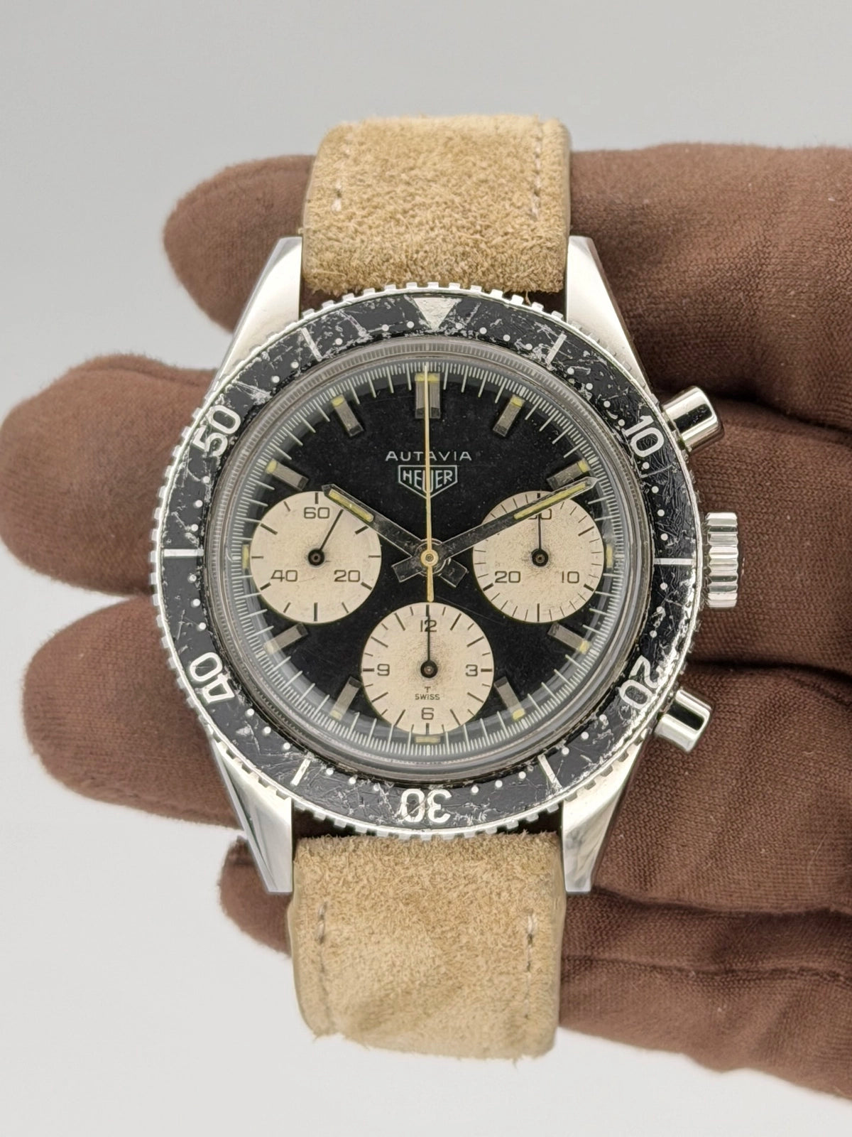1967 Tag Heuer Autavia Chronograph “Jochen Rindt” Valjoux 72 39mm Stainless Steel 2446