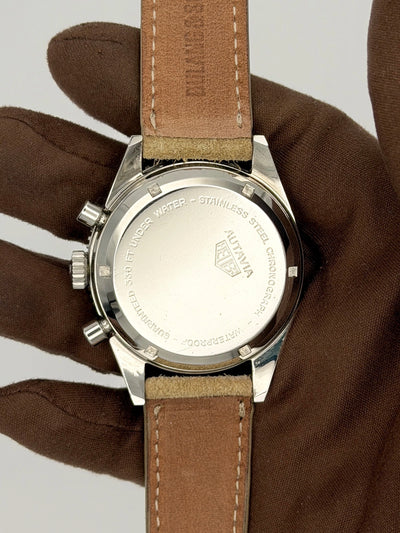 1967 Tag Heuer Autavia Chronograph “Jochen Rindt” Valjoux 72 39mm Stainless Steel 2446