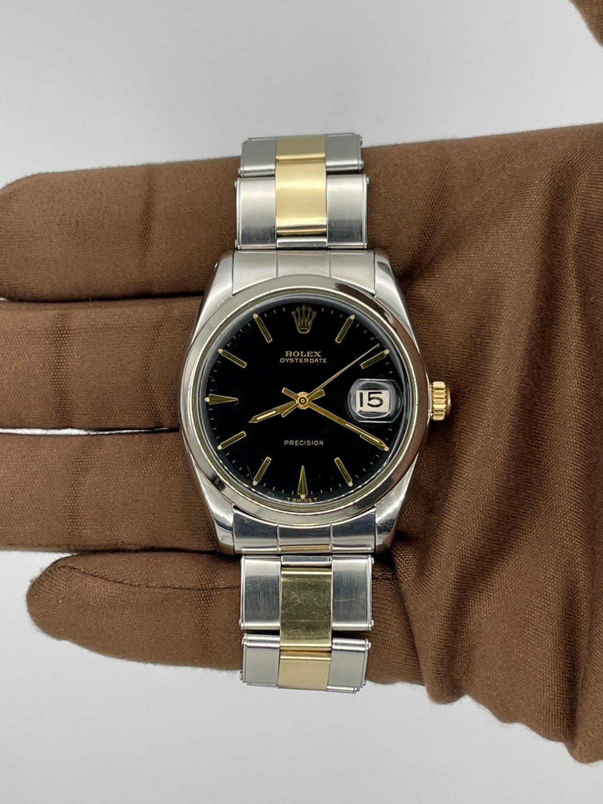 1969 Rolex Oysterdate Precision 34mm Stainless Steel/Yellow Gold 6694