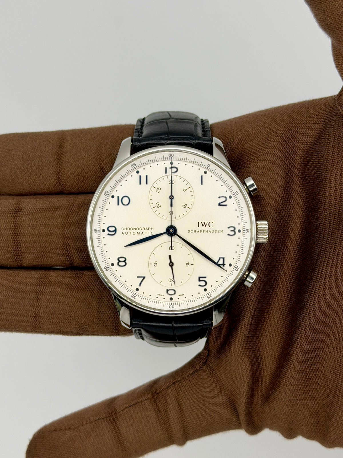 2009 IWC Portuguese Chronograph 41mm Stainless Steel IW371417