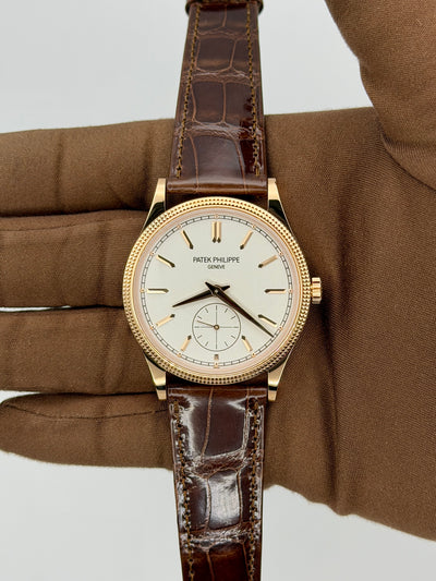 2026 Patek Philippe Calatrava Manually Wound Mechanical Movement 39mm Rose Gold 6119R-001